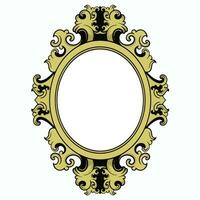 vintage frame ornament circle design vector format