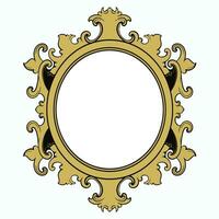 vintage frame ornament circle design vector format