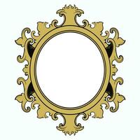 vintage frame ornament circle design vector format