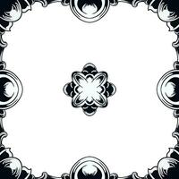 Clásico marco ornamento circulo diseño vector formato