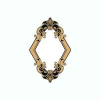vintage frame ornament circle design vector format