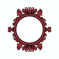 vintage frame ornament circle design vector format