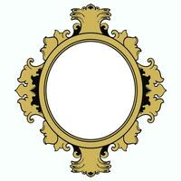 vintage frame ornament circle design vector format