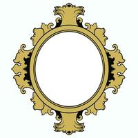 vintage frame ornament circle design vector format