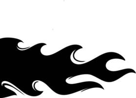 Tribal hotrod muscle car flame graphic for hoods, sides and motorcycles. Can be used as decal, sticker or tattoos too vector