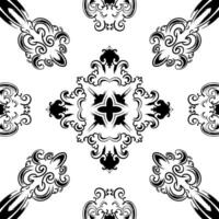 frame, border vector vintage ornament with carved motif