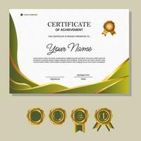 Business, Training Achievement Certificate Template vector