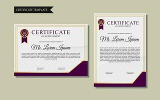 Business, Training Achievement Certificate Template vector