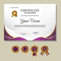 Business, Training Achievement Certificate Template vector