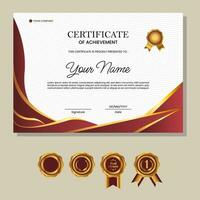 Business, Training Achievement Certificate Template vector