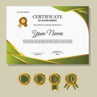 Business, Training Achievement Certificate Template vector