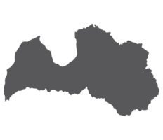 Latvia map. Map of Latvia in grey color png