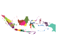 Indonesia map. Map of Indonesia in administrative provinces png