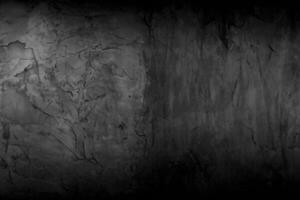 Old wall texture cement dark black gray  background abstract grey color design are light with white gradient background. photo