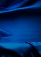 Navy silk background. photo