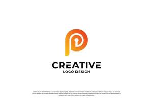 Letter P logo design inspiration. Initial letters P logo symbol mark. Creative letter P logo vector. vector