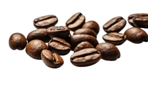 AI generated Coffee beans isolated on transparent background. png