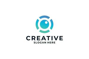 Creative letter O logo design inspiration. vector