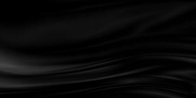 Black luxury fabric background with copy space photo