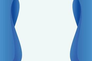 Modern abstract background with wavy or liquid concept. Gradient blue color. vector
