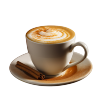 ai gegenereerd vanille latte , latte met vanille siroop Aan transparant achtergrond. png