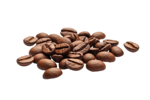 AI generated Coffee beans isolated on transparent background. png