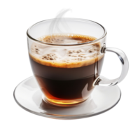 ai generiert Americano ist Espresso mit heiß Wasser ,mit transparent Hintergrund. png