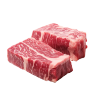 AI generated Japanese Wagyu beef on a transparent background. png