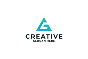 Letter G logo design with creative combination concept. vector