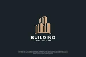 Building logo design vector. real estate business logo template. vector