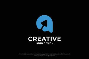 Letter A logo design template. Initial letters A. Symbol A. Creative letter A logo vector. vector