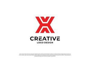 letra X logo diseño modelo. inicial letras X. creativo X símbolo. vector