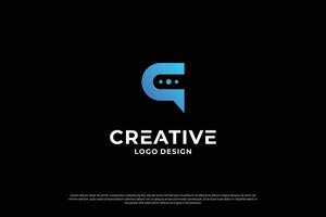 Letter C logo design template. Creative initial letters C logo design symbol. vector