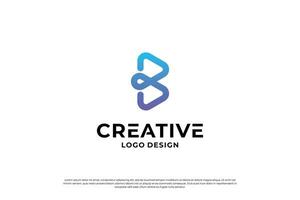 letra si logo diseño modelo. creativo inicial letras si logo símbolo. vector