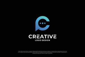 letra C logo diseño modelo. creativo inicial letras C logo diseño símbolo. vector