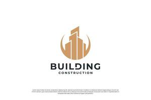 real estate logo design inspiration with luxury concept. vector