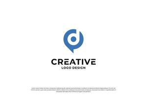 Letter D logo design vector. Initial letters D for logo brand. Creative D sign initial letter. vector