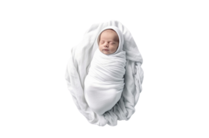 ai generiert Neugeborene Baby glücklich über, isoliert auf transparent Hintergrund. png
