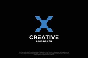 Letter x logo design template. Initial letters X. Creative X symbol. vector