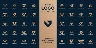 colección de inicial letra v logo diseño modelo. vector