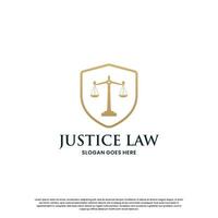 law logo design. lawyer, attorney logo template. vector