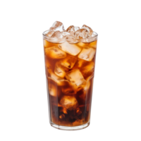 AI generated Cold Brew is Coffee brewed with cold water, usually served over ice,,with transparent background. png