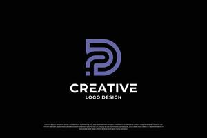 Letter P logo design inspiration. Initial letters P logo symbol mark. Creative letter P logo vector. vector