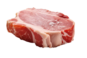 AI generated Raw pork isolated on a transparent background. png