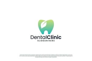 resumen dental clínica logo diseño modelo. vector