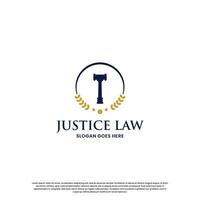 logo about justice lawyer. law logo design inspiration vector