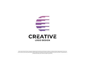 letra C logo diseño modelo. creativo inicial letras C logo diseño símbolo. vector