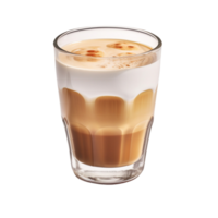 AI generated Cups of hot Macchiato coffee on transparent background. png