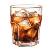 AI generated Cold Brew is Coffee brewed with cold water, usually served over ice,,with transparent background. png