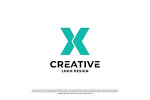 letra X logo diseño modelo. inicial letras X. creativo X símbolo. vector